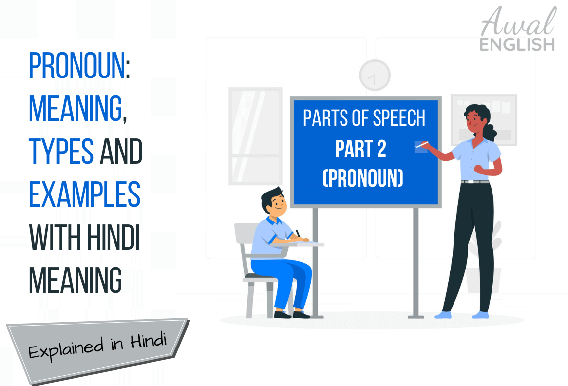 teaching student Pronoun types and examples