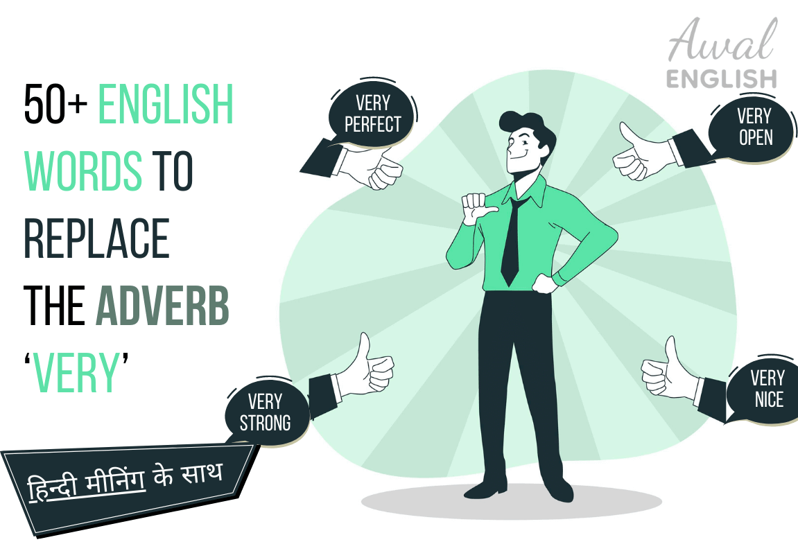 50+ English Words to Replace the Adverb ‘Very’ with hindi meaning