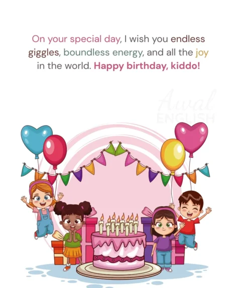 bache ko birthday wish kaise kare in english