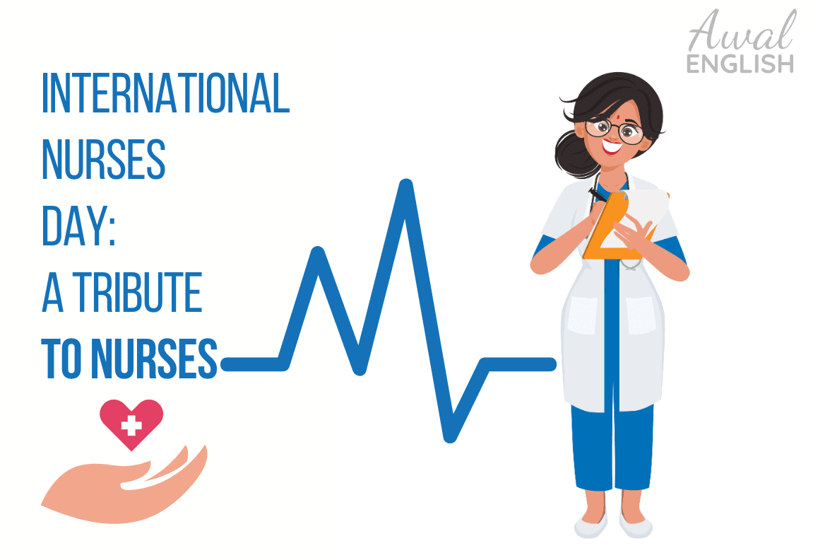 Nurse writing and International Nurses Day